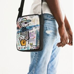 Louis Wri Unisex Crossbody Bag Art History Boho City Wear